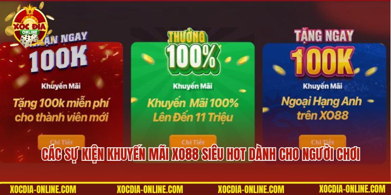 Các sự kiện khuyến mãi Xo88 siêu hot dành cho người chơi