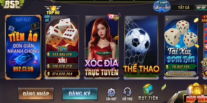 Anh em hoàn toàn có thể chơi xóc đĩa với nhiều người tại cổng game