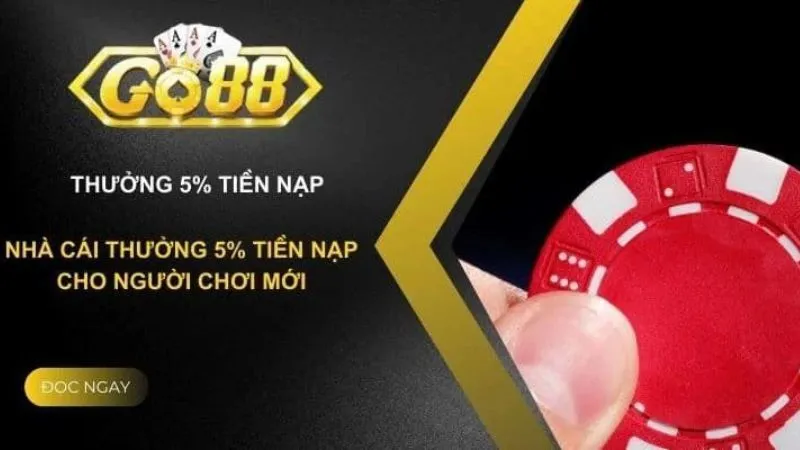 Thưởng 5% cho newbie